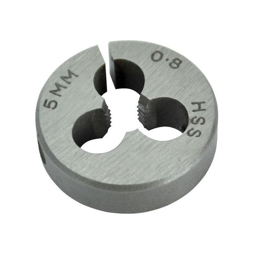Faithfull HSS Straight Flute Split Die M5 x 0.8,, 13/16in OD Faithfull - Dynamic Drive