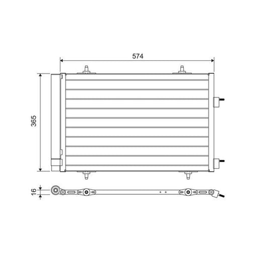 Valeo Air Conditioning Condenser 814365