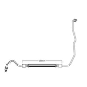 Juratek Brake Hydraulic Hose Line Rear Right fits Renault Grand Scénic III