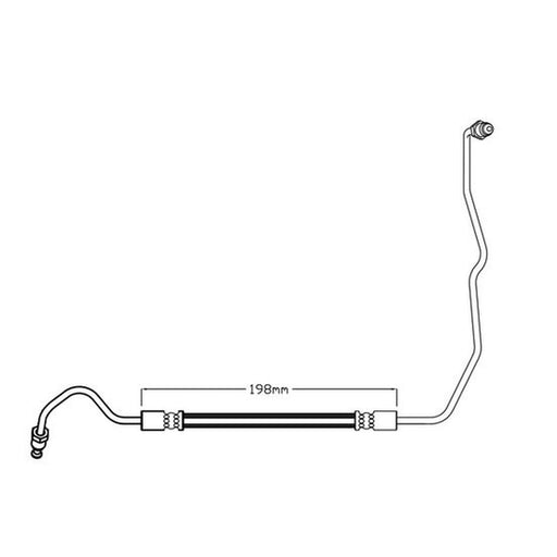 Juratek Brake Hydraulic Hose Line Rear Right fits Renault Grand Scénic III