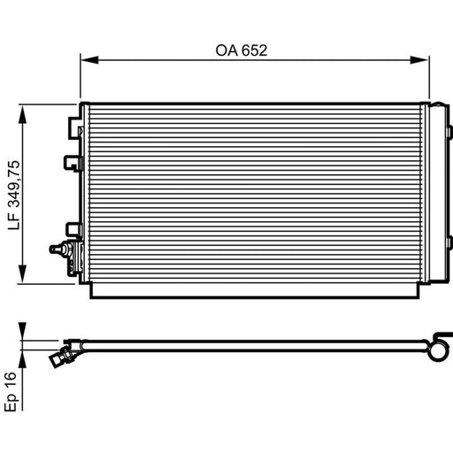Valeo Air Conditioning Condenser 814187