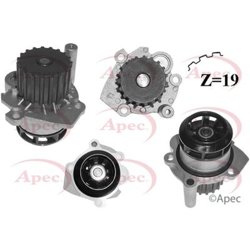 Apec Engine Cooling Water Pump fits Audi A2 2000-2005 1.2 1.4