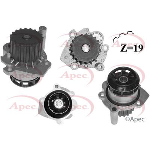 Apec Engine Cooling Water Pump fits Audi A2 2000-2005 1.2 1.4