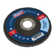 Sealey Flap Disc Zirconium100mm16mm Bore 120Grit FD100120 Sealey - Dynamic Drive