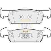 NAPA Front Brake Pad Set fits Dacia Logan II 2015 on 1.2