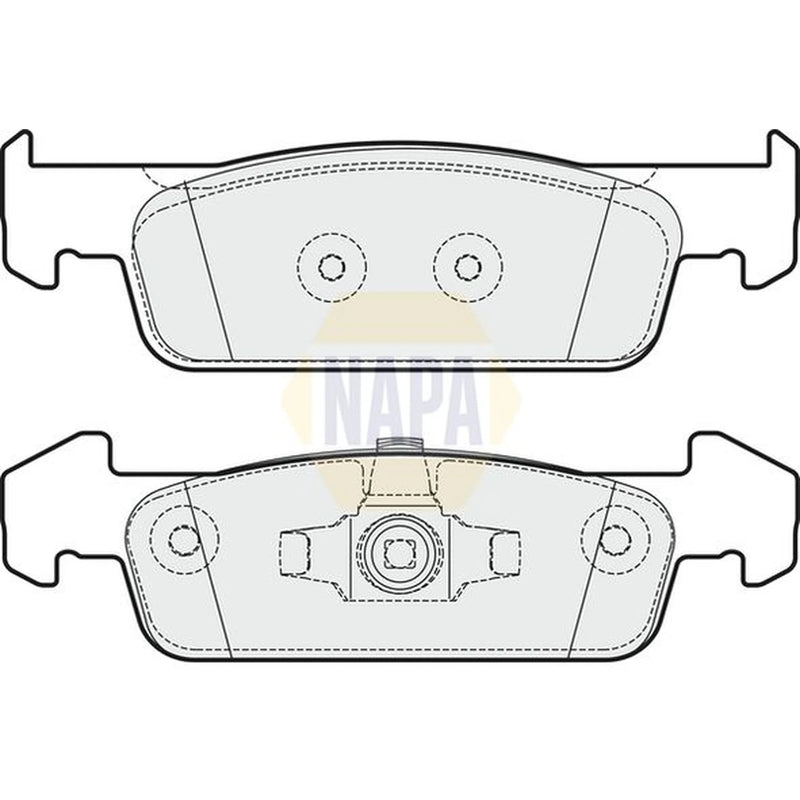 NAPA Front Brake Pad Set fits Dacia Logan II 2015 on 1.2