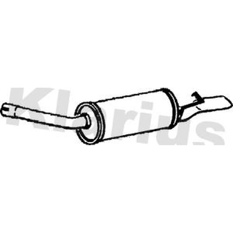 Klarius Box With Tail Pipe Rear fits Ford Granada 1986-1994 2.9