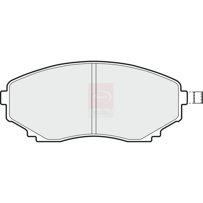 Apec Front Brake Pad Set fits Ford Asia & Oceania Freda Bus 1995-2002 2.5