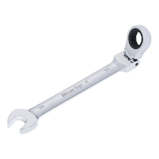 Bluespot Tools 180° Flexible Head Ratchet Spanner 14mm BlueSpot Tools - Dynamic Drive