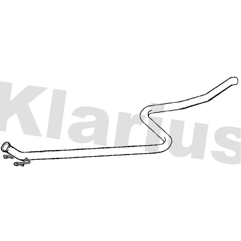 Klarius Exhaust Pipe OD fits Citroën Berlingo Box Body/Mpv 2010-2020 1.6