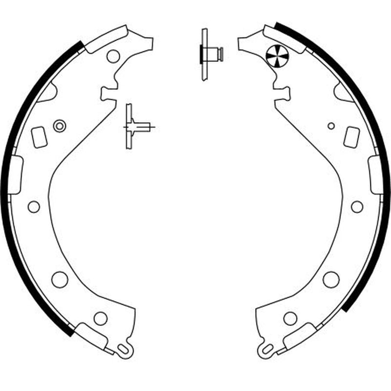 Mintex Brake Shoe Set Axle Kit fits Toyota Opa 2000-2005 2.0