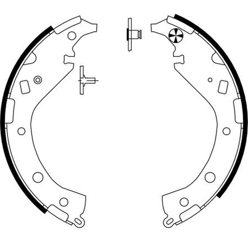 Mintex Brake Shoe Set Axle Kit fits Toyota Opa 2000-2005 2.0