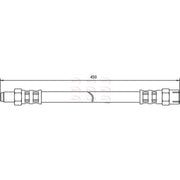 Apec Brake Hydraulic Hose Line Rear fits Mercedes-Benz G-Class 1982-1997