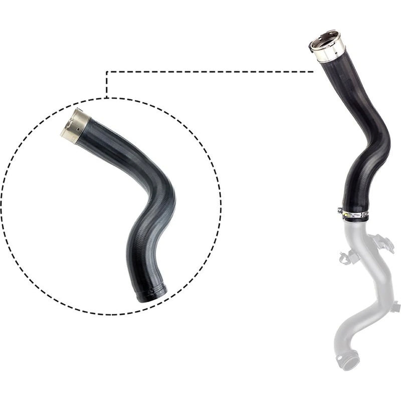 Gates Intercooler Turbo Charge Air Hose 380mm fits Fiat 500L 2012 on 1.3