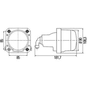 Hella Headlight Headlamp H7 Left fits Mercedes-Benz Unimog 2000 on
