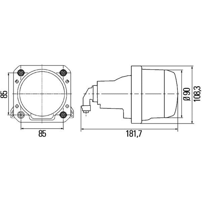 Hella Headlight Headlamp H7 Right fits Claas Arion 2012 on