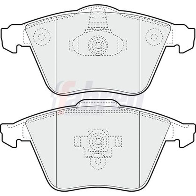 Fahren Front & Rear Pads fits Mazda 3 2006-2009 2.3