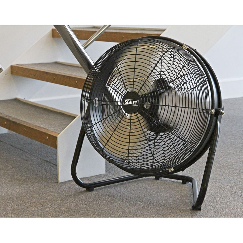 Sealey Industrial High Velocity Floor Fan with Internal Oscillation 18" HVF18IS Sealey - Dynamic Drive