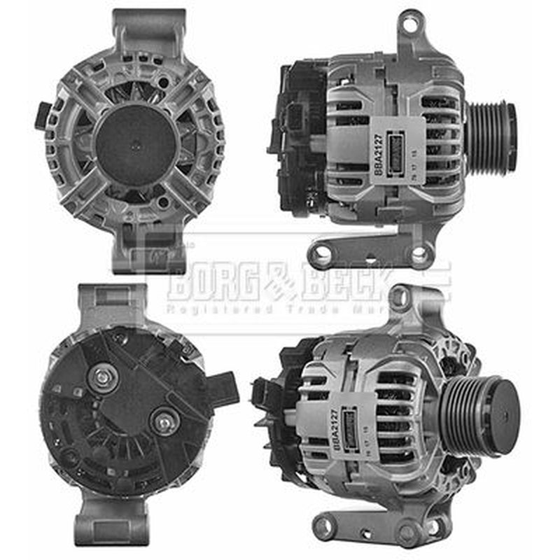 Borg & Beck Car Alternator 12V fits Ford Transit 2000-2006 2.4