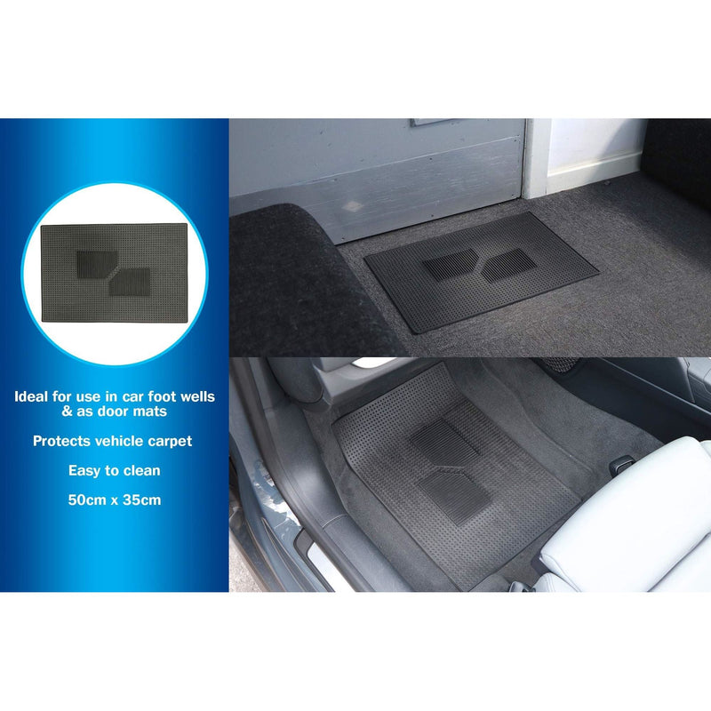 Streetwize Rubber Universal Mat - Medium Rectangular Streetwize Accessories  - Dynamic Drive