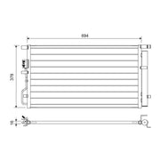 Valeo Air Conditioning Condenser 822614