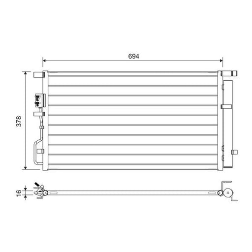 Valeo Air Conditioning Condenser 822614