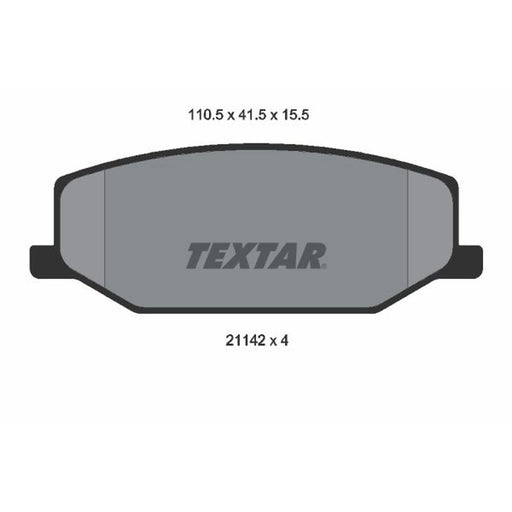 Textar Front Brake Pad Set 2114202