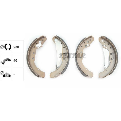 Textar Brake Shoe Set Axle Kit 91044400