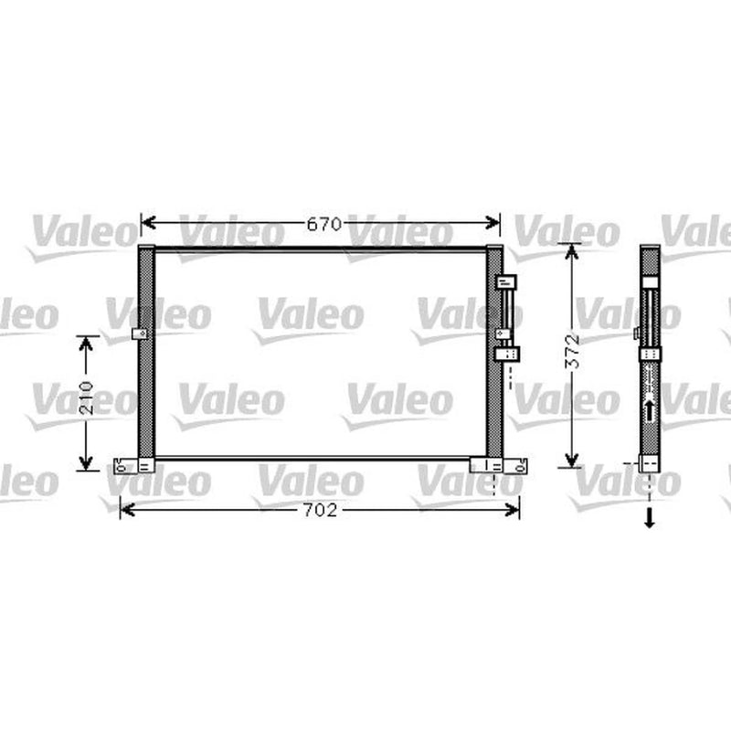 Valeo Air Conditioning Condenser 818023
