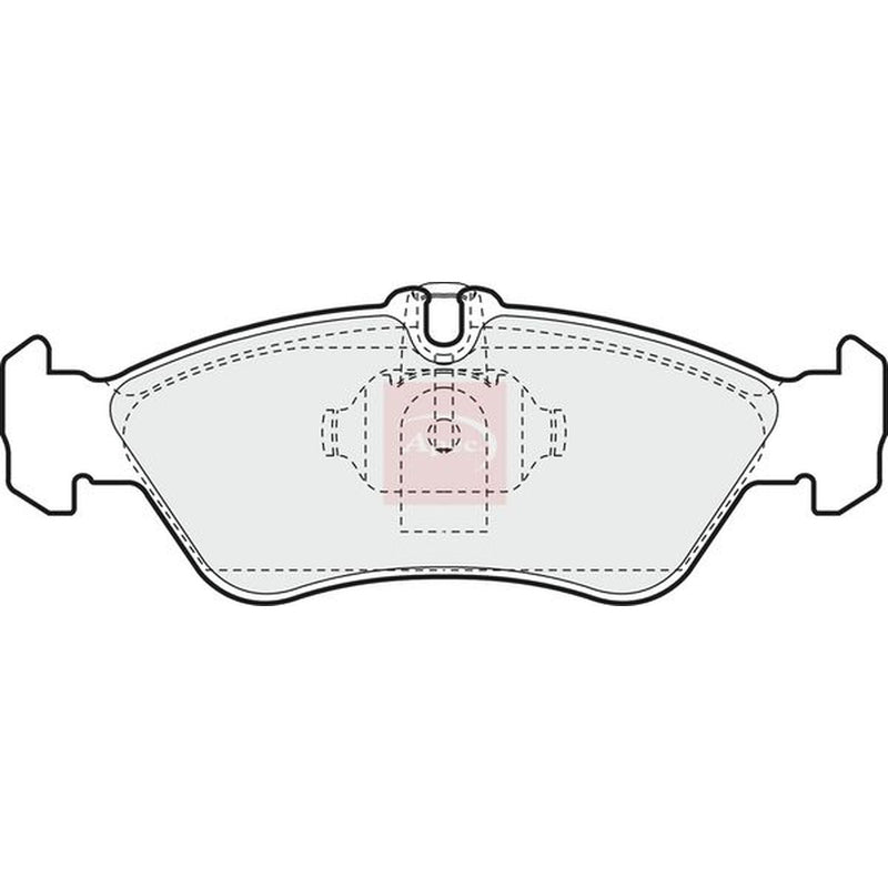 Apec Rear Brake Pad Set fits Mercedes-Benz Sprinter 3-T 1995-2006