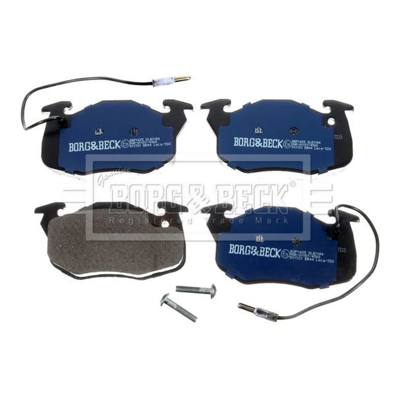 Borg & Beck Front & Rear Brake Discs & Pads fits Peugeot 106 II 1998-2001 1.6