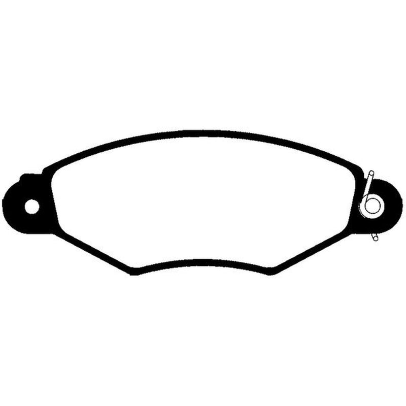 Abtex Front Brake Pad Set fits Citroën Xsara 1997-2005 1.4 1.5