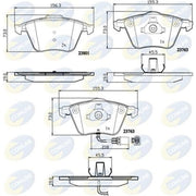Comline Front Brake Internally Vented Discs & Pads fits Audi A6 C6 2004-2008 2.4