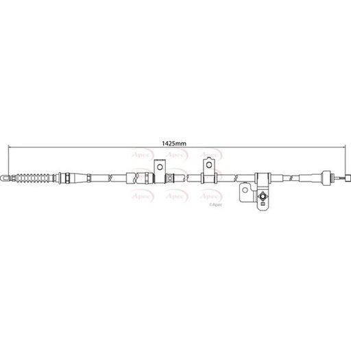 Apec Handbrake Cable Left Rear CAB1227