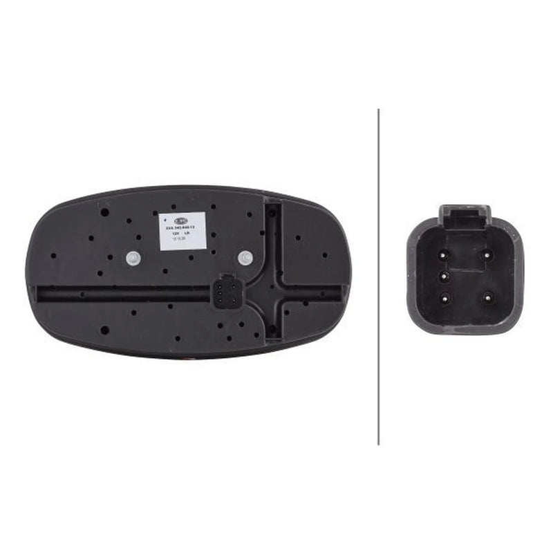 Hella Tail Light / Lamp R10W Left