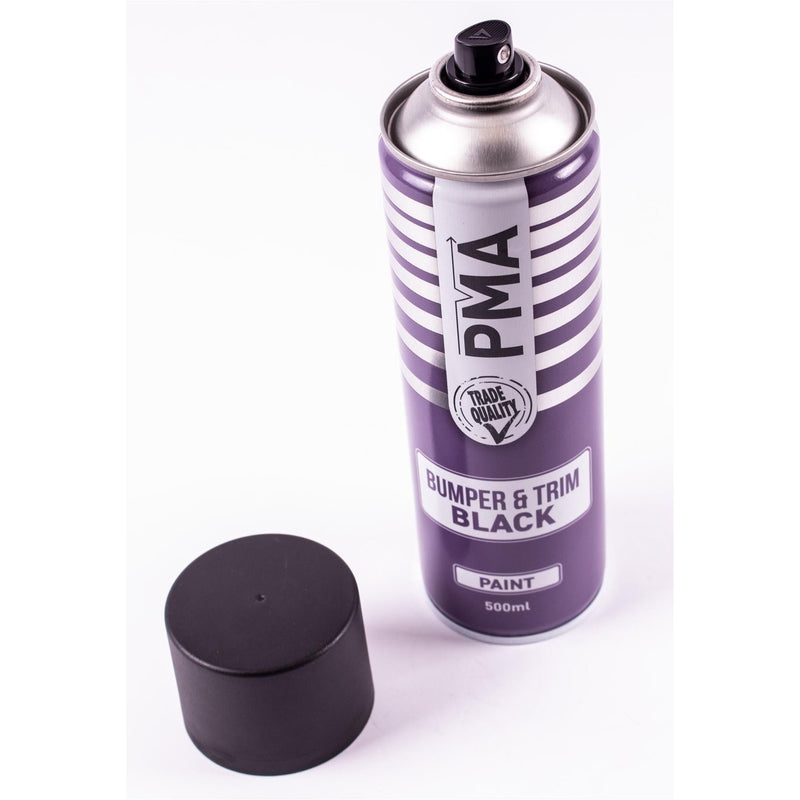 6x Autotek Professional Black Bumper and Trim 500ml Spray Paint High Coverage Autotek - Dynamic Drive