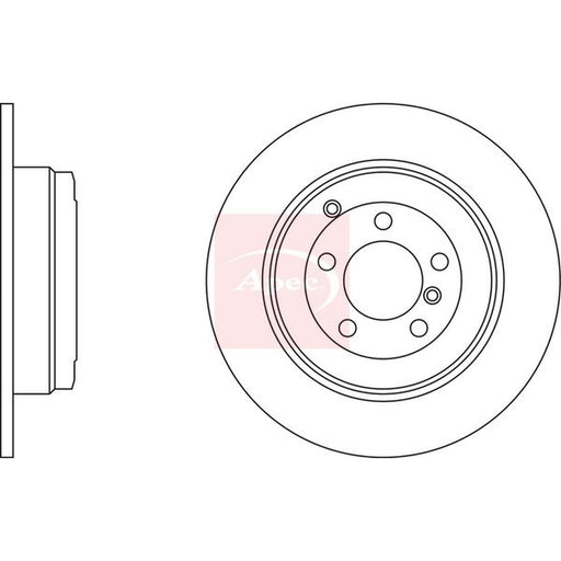Apec 2 x Solid Brake Discs fits Land Rover Range Rover 2002-2012 3.0 4.2 4.4