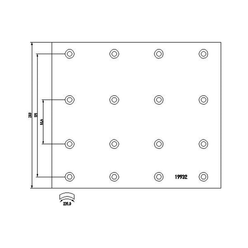 Textar Textar Cv Brake Lining Set 1993208