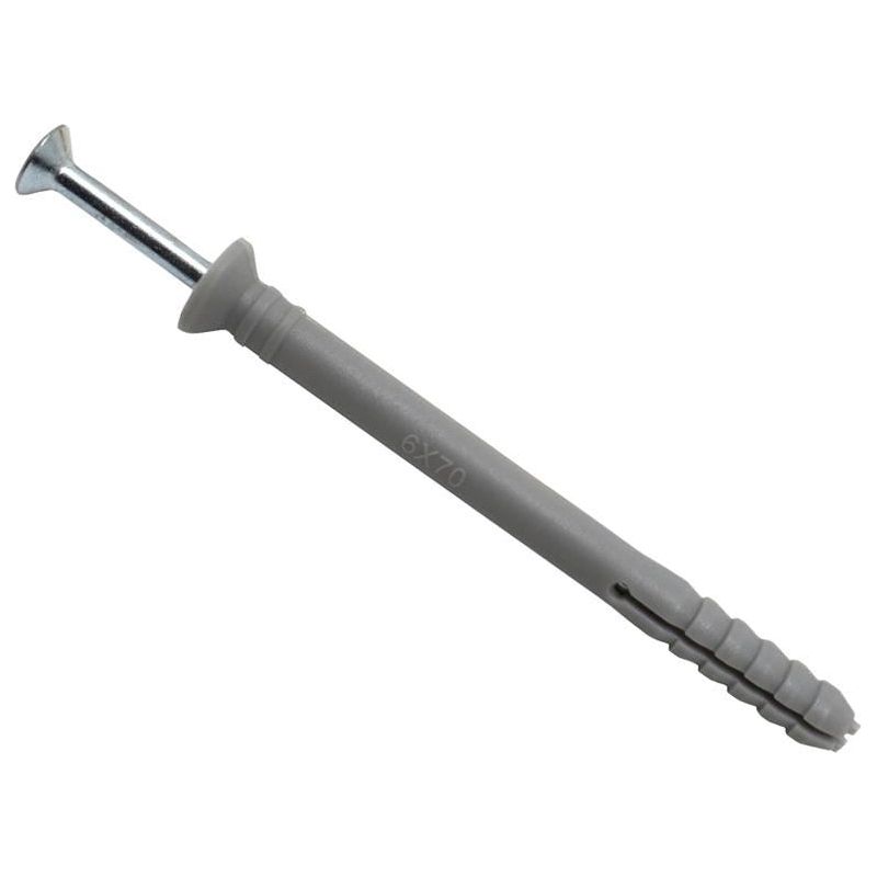 Masonmate® Nylon Hammer-In Fixing 6 x 70mm (100) MASONMATE® - Dynamic Drive