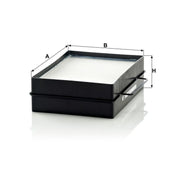 MANN-FILTER Cabin Air Filter (Pollen Filter) fits Scania 4 - Series 1996-2008
