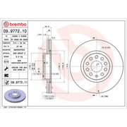 Brembo Front & Rear Brake Discs & Pads fits Audi Q3 2011-2018 1.4 2.0