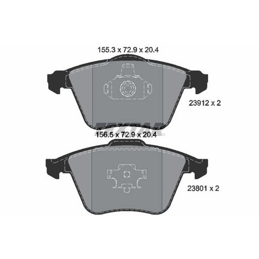 Textar Front Brake Pad Set 2391202