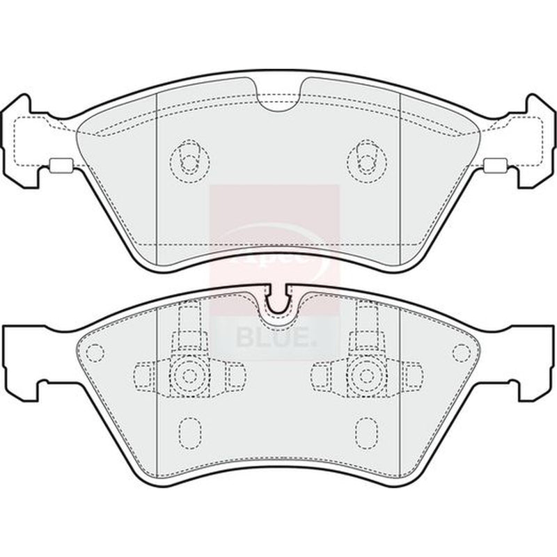 Apec Front Brake Pad Set fits Mercedes-Benz E-Class 2006-2008 211.090