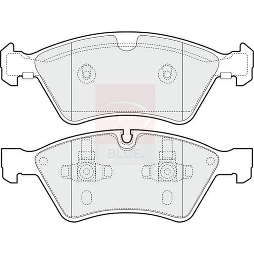 Apec Front Brake Pad Set fits Mercedes-Benz E-Class 2006-2008 211.090
