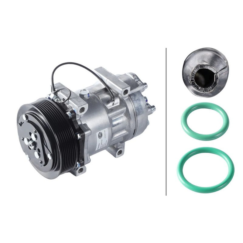 Hella Air Conditioning Compressor fits Volvo FH12 1993 on