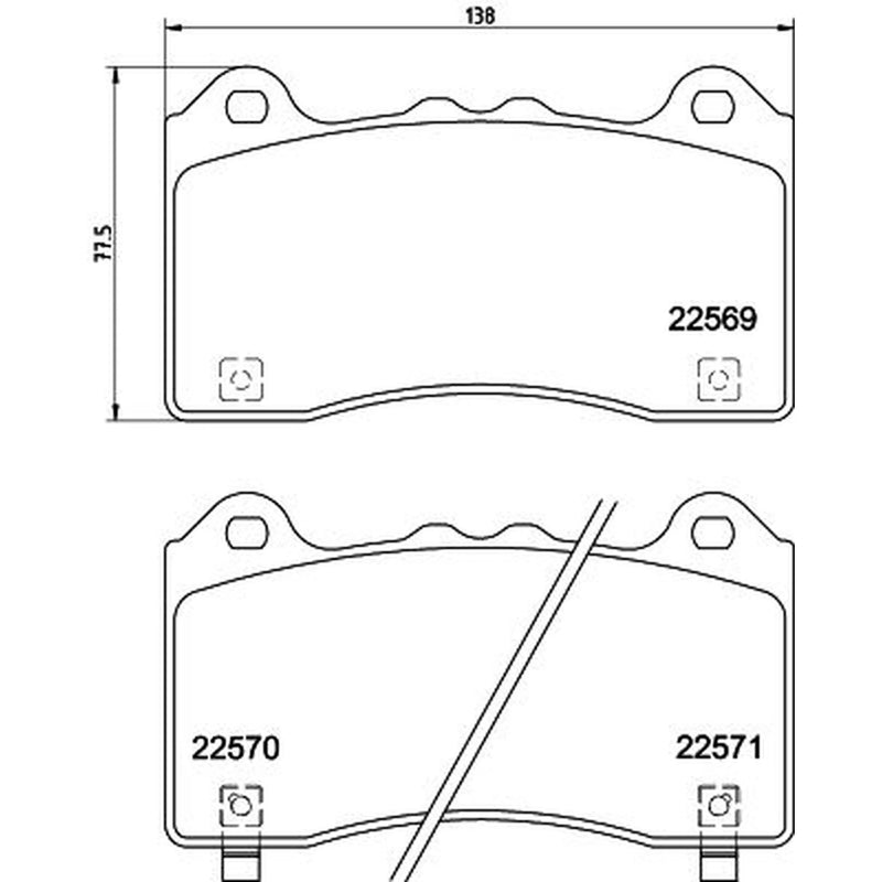 Mintex Front Brake Pad Set fits Ford Focus III 2015-2018 2.3