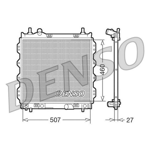 Denso Engine Radiator fits Chrysler Pt Cruiser 2001-2010 1.6 2.4