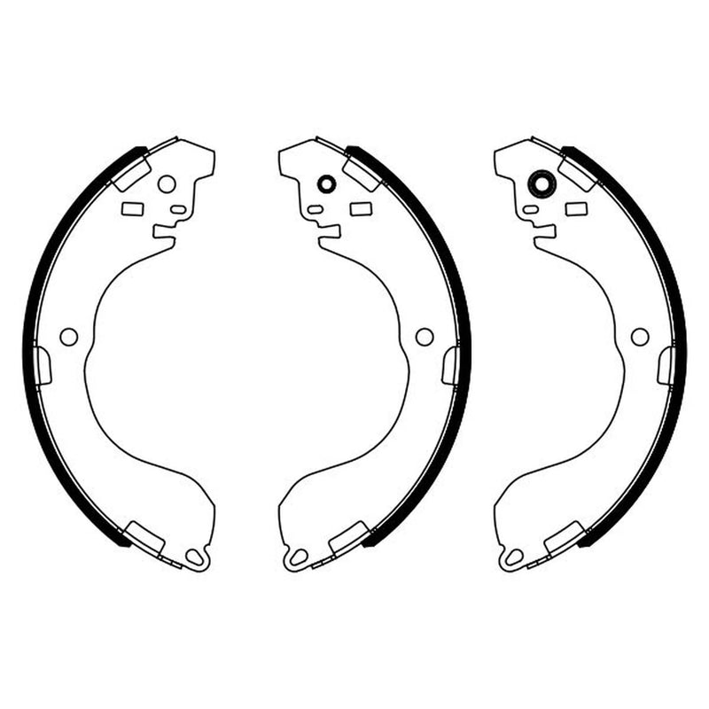 Bosch Brake Shoe Set Axle Kit fits Nissan Juke 2010-2019 1.5 1.6