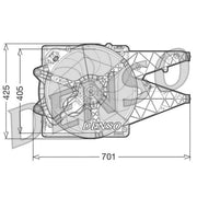 Denso Engine Cooling Fan DER09100
