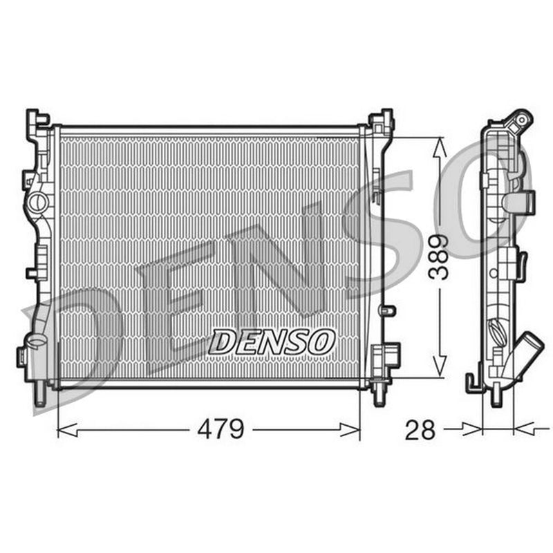 Denso Engine Radiator DRM23016